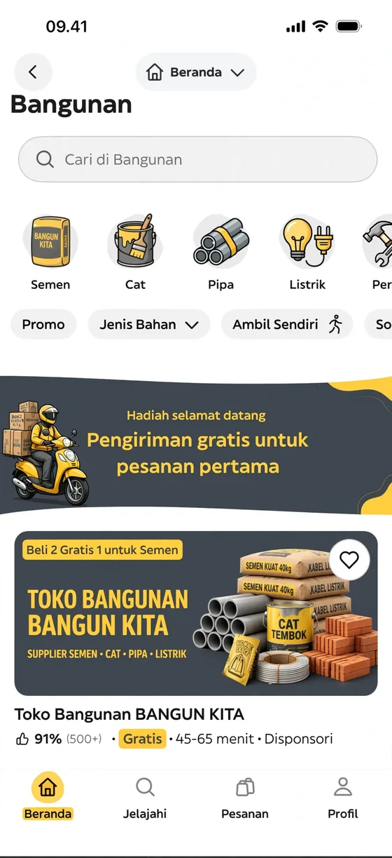 Aplikasi Toko Bangunan
